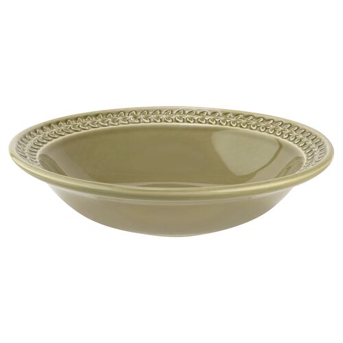 S/4 Botanic Garden Harmony Pasta Bowls, Green 2 S/4 Botanic Garden Harmony Pasta Bowls, Green
