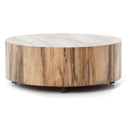 Bryn Round Coffee Table, Spalted Primavera 1 Bryn Round Coffee Table, Spalted Primavera