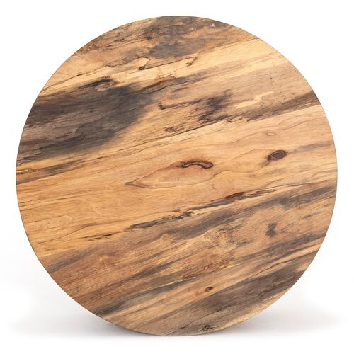 Bryn Round Coffee Table, Spalted Primavera 4 Bryn Round Coffee Table, Spalted Primavera