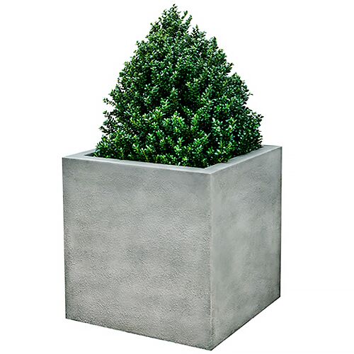 Metropolis Cube Planter, Alpine Stone 1 Metropolis Cube Planter, Alpine Stone