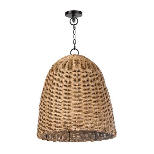 Beehive Small Outdoor Pendant, Natural