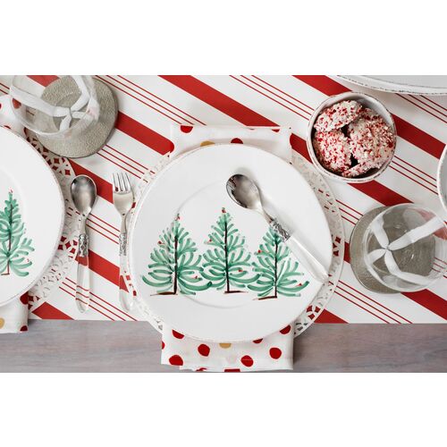Melamine Lastra Holiday Salad Plate, White 2 Melamine Lastra Holiday Salad Plate, White