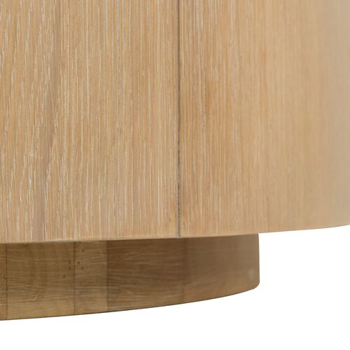 Audrey Round Marble Top Coffee Table, Natural/White 3 Audrey Round Marble Top Coffee Table, Natural/White