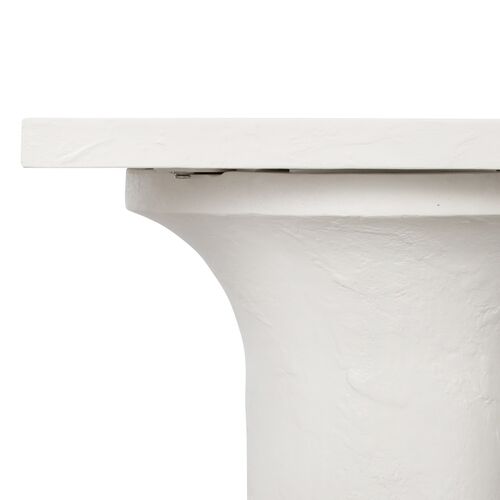 Cove Outdoor Coffee Table, Plaster White Concrete 5 Cove Outdoor Coffee Table, Plaster White Concrete