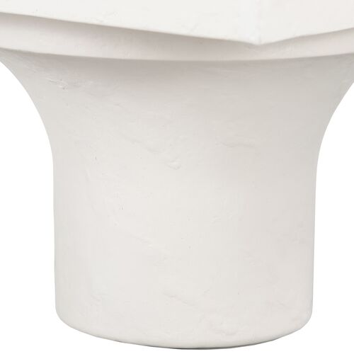 Cove Outdoor Coffee Table, Plaster White Concrete 8 Cove Outdoor Coffee Table, Plaster White Concrete