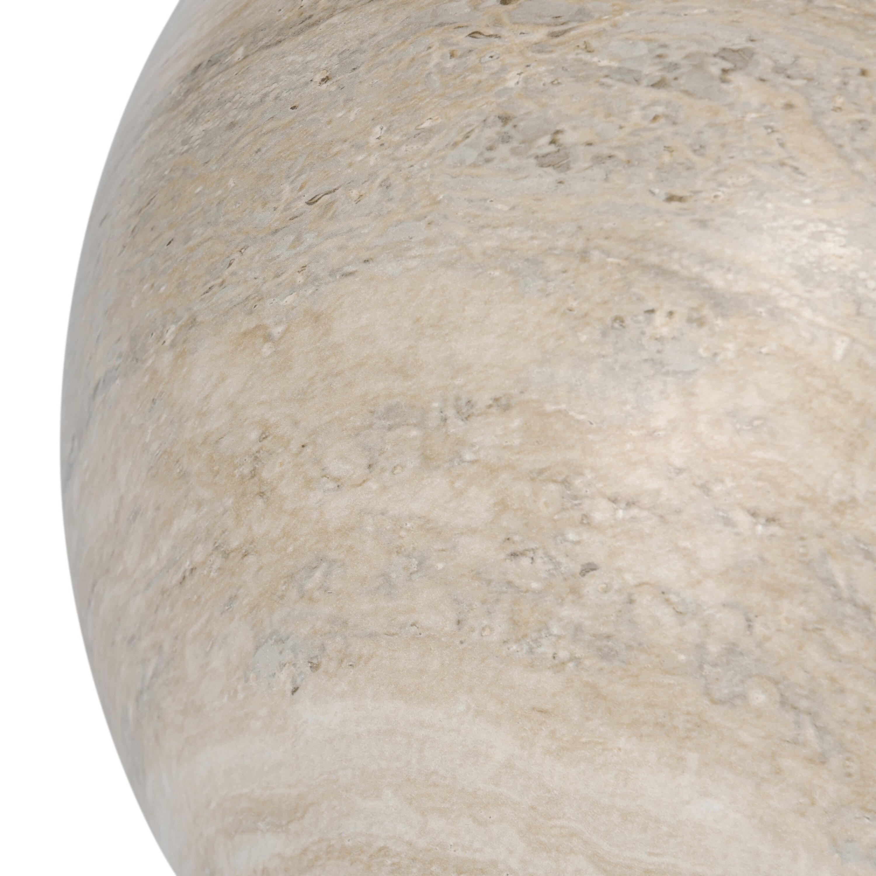 Eloweth Outdoor Sphere, Natural Grey Faux Marble 4 Eloweth Outdoor Sphere, Natural Grey Faux Marble