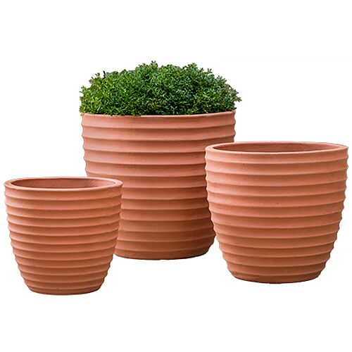 S/3 Linea Planter, Terra Rosa