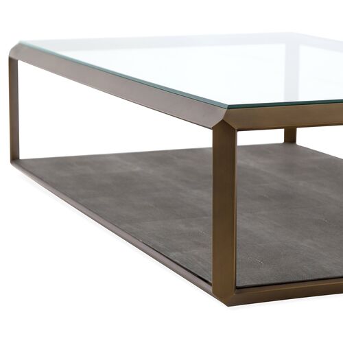 Anne Coffee Table, Gray Shagreen 4 Anne Coffee Table, Gray Shagreen