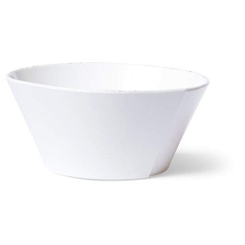 Lastra Melamine Stacking Serving Bowl, White 1 Lastra Melamine Stacking Serving Bowl, White
