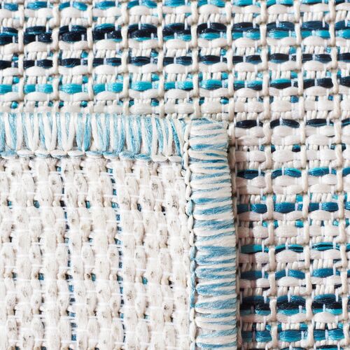 Lakeside Outdoor Rug, Aqua/Ivory 10 Lakeside Outdoor Rug, Aqua/Ivory