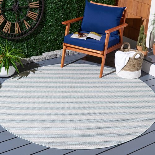 Lakeside Outdoor Rug, Aqua/Ivory 12 Lakeside Outdoor Rug, Aqua/Ivory