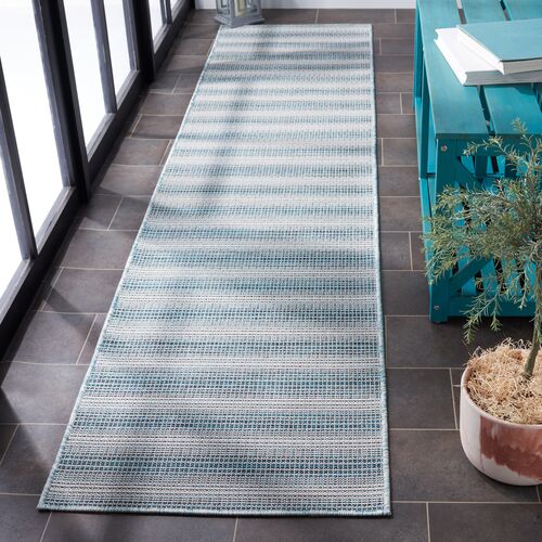 Lakeside Outdoor Rug, Aqua/Ivory 15 Lakeside Outdoor Rug, Aqua/Ivory