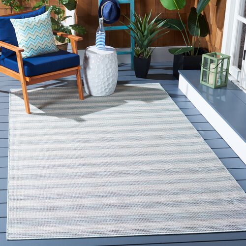 Lakeside Outdoor Rug, Aqua/Ivory 2 Lakeside Outdoor Rug, Aqua/Ivory