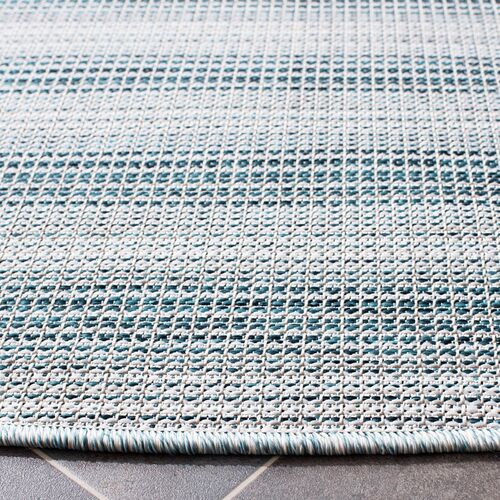 Lakeside Outdoor Rug, Aqua/Ivory 9 Lakeside Outdoor Rug, Aqua/Ivory