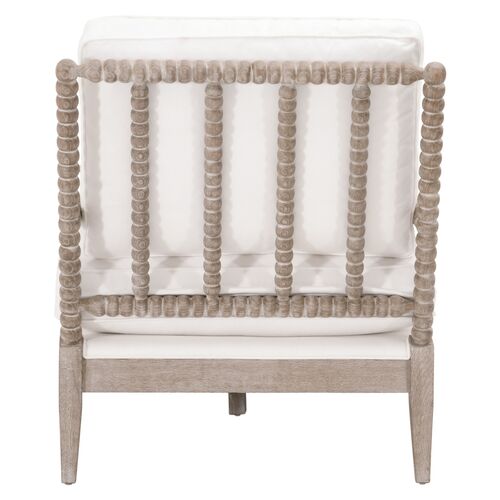 Chloe Spindle Chaise, Pearl Performance 5 Chloe Spindle Chaise, Pearl Performance