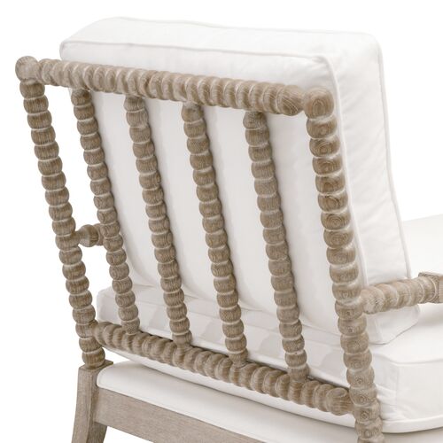 Chloe Spindle Chaise, Pearl Performance 7 Chloe Spindle Chaise, Pearl Performance