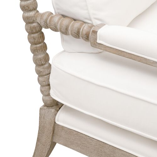 Chloe Spindle Chaise, Pearl Performance 9 Chloe Spindle Chaise, Pearl Performance