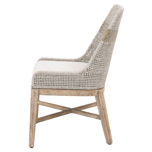 S/2 Arras Woven Side Chairs, Taupe/Pumice 3 S/2 Arras Woven Side Chairs, Taupe/Pumice