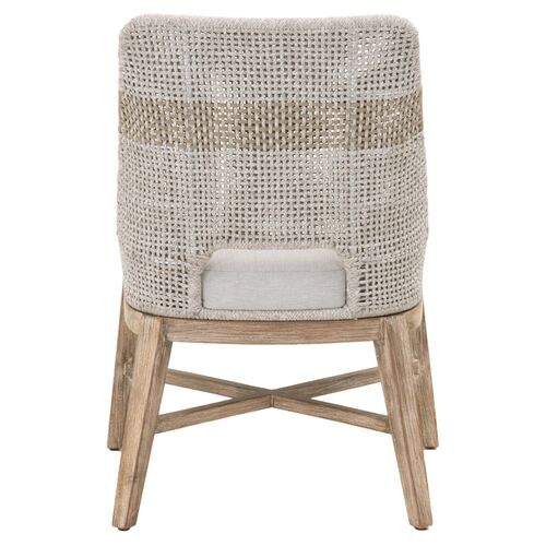 S/2 Arras Woven Side Chairs, Taupe/Pumice 5 S/2 Arras Woven Side Chairs, Taupe/Pumice