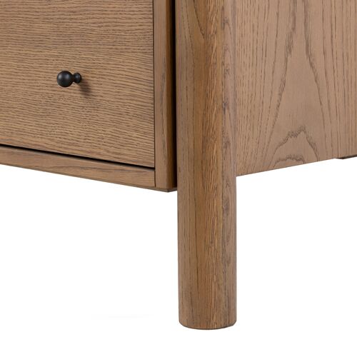 Everette 6-Drawer Dresser, Amber Oak 11 Everette 6-Drawer Dresser, Amber Oak
