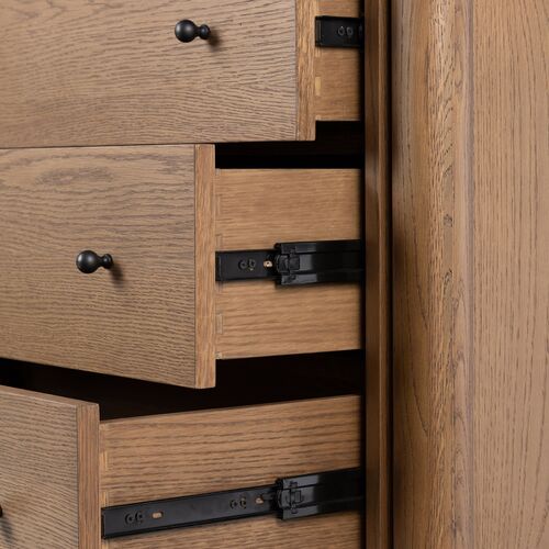 Everette 6-Drawer Dresser, Amber Oak 13 Everette 6-Drawer Dresser, Amber Oak