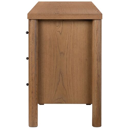 Everette 6-Drawer Dresser, Amber Oak 4 Everette 6-Drawer Dresser, Amber Oak