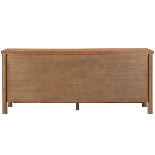 Everette 6-Drawer Dresser, Amber Oak 5 Everette 6-Drawer Dresser, Amber Oak