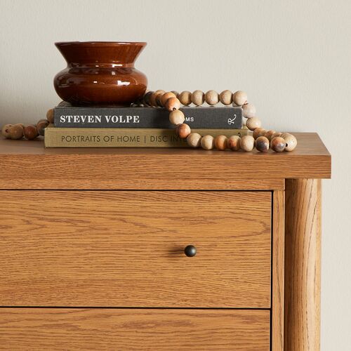 Everette 6-Drawer Dresser, Amber Oak 7 Everette 6-Drawer Dresser, Amber Oak