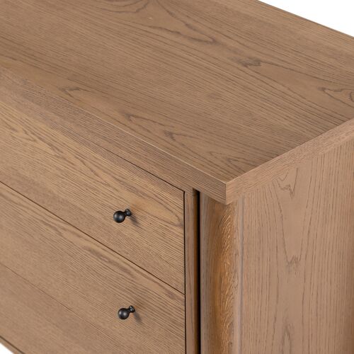 Everette 6-Drawer Dresser, Amber Oak 9 Everette 6-Drawer Dresser, Amber Oak