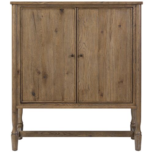 Bari Oak Bar Cabinet