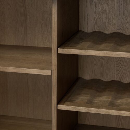 Bari Oak Bar Cabinet 8 Bari Oak Bar Cabinet