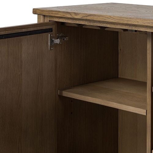 Bari Oak Bar Cabinet 9 Bari Oak Bar Cabinet