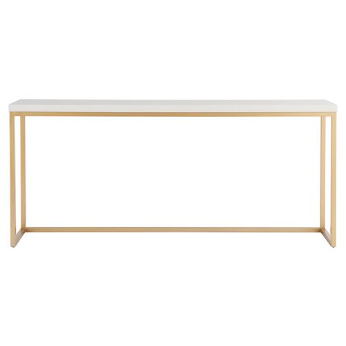 Love Joy Console Table, Alabaster 3 Love Joy Console Table, Alabaster