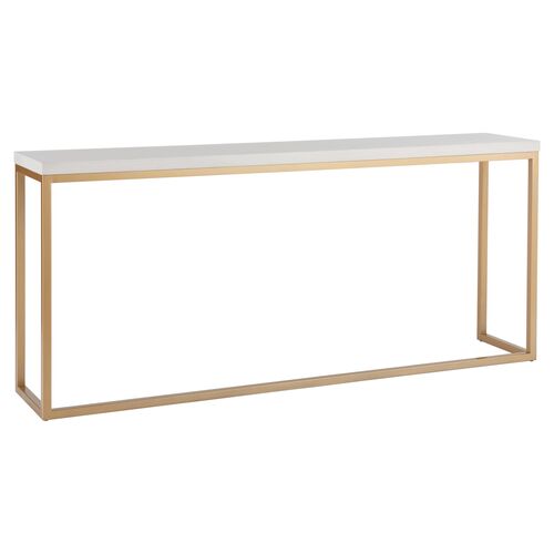 Love Joy Console Table, Alabaster 5 Love Joy Console Table, Alabaster