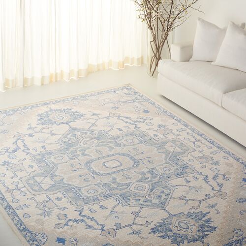 Lauren Ralph Lauren, Percy Rug, Ivory/Blue 2 Lauren Ralph Lauren, Percy Rug, Ivory/Blue