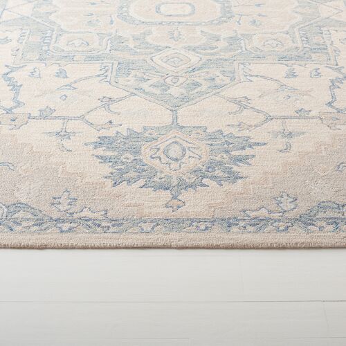 Lauren Ralph Lauren, Percy Rug, Ivory/Blue 4 Lauren Ralph Lauren, Percy Rug, Ivory/Blue