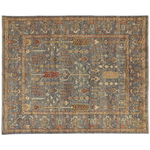 Selman Rug, Blue/Rust 1 Selman Rug, Blue/Rust