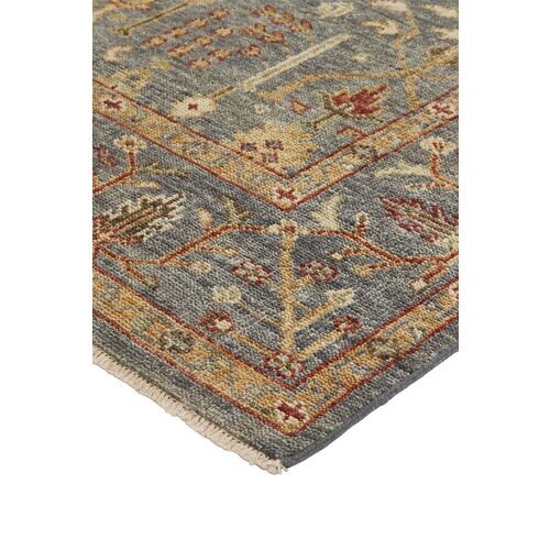 Selman Rug, Blue/Rust 2 Selman Rug, Blue/Rust