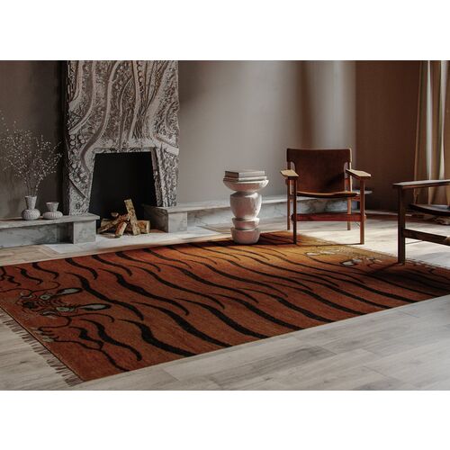 Kouang Tiala Transitional Rug, Red 6 Kouang Tiala Transitional Rug, Red