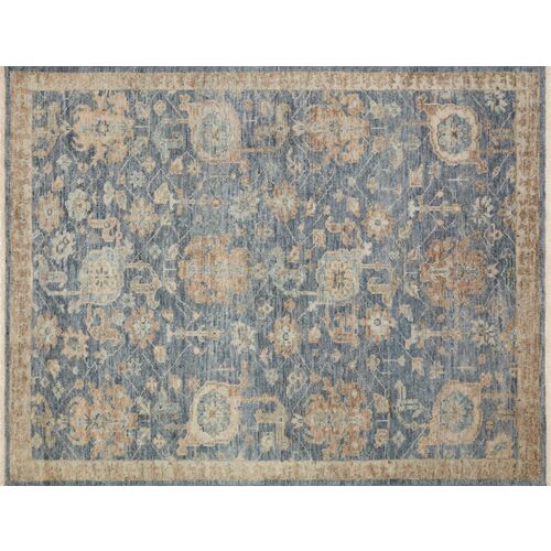 Carlina Rug, Indigo/Taupe 1 Carlina Rug, Indigo/Taupe