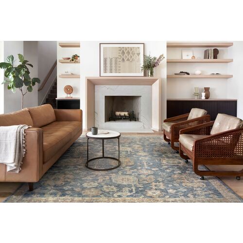 Carlina Rug, Indigo/Taupe 4 Carlina Rug, Indigo/Taupe