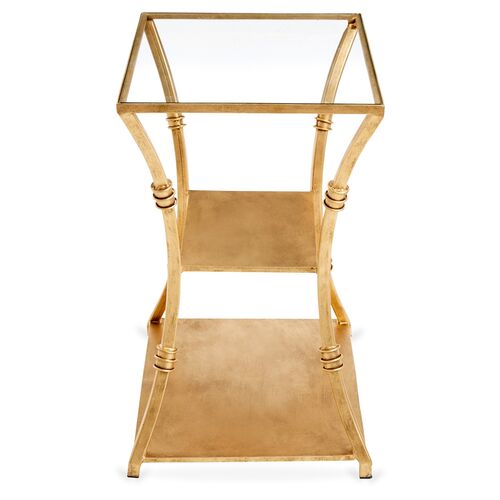 Silas Side Table, Antiqued Gold 4 Silas Side Table, Antiqued Gold