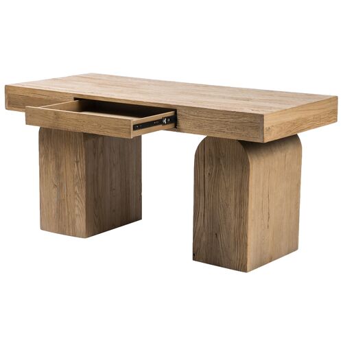 Wyatt Desk, Natural Reclaimed Elm 9 Wyatt Desk, Natural Reclaimed Elm