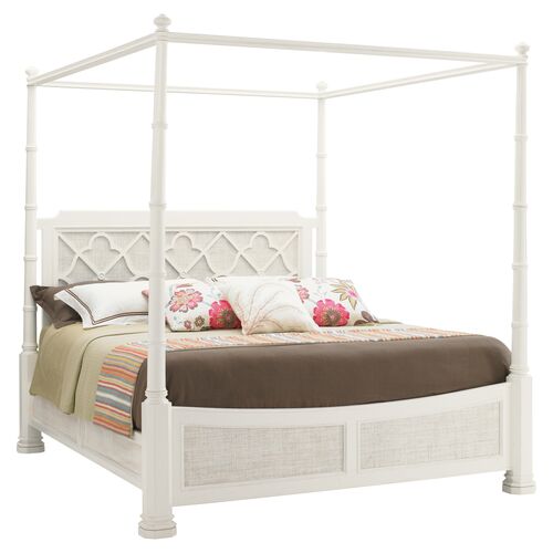 Ivory Key Southampton Adjustable Poster Bed, White