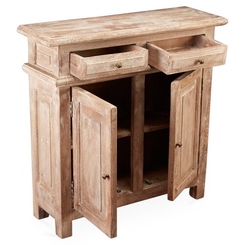 Douglas 2-Door Cabinet, Weathered Sand 2 Douglas 2-Door Cabinet, Weathered Sand