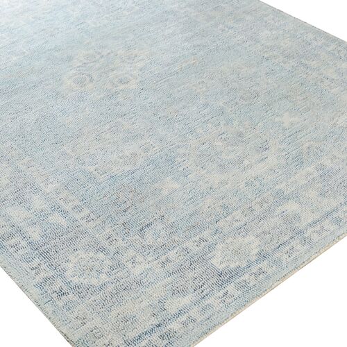 Sutton Hand-Tufted Rug, Denim/Peach 2 Sutton Hand-Tufted Rug, Denim/Peach