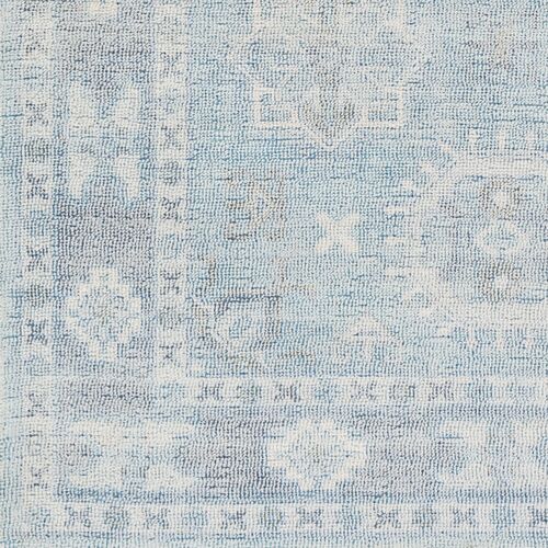 Sutton Hand-Tufted Rug, Denim/Peach 3 Sutton Hand-Tufted Rug, Denim/Peach