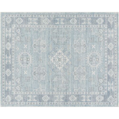 Sutton Hand-Tufted Rug, Denim/Peach 9 Sutton Hand-Tufted Rug, Denim/Peach