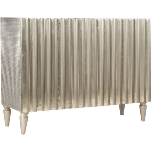 Melange Mackenna 2-Door Chest, German Silver Foil 1 Melange Mackenna 2-Door Chest, German Silver Foil