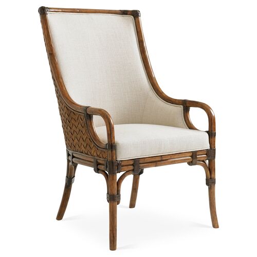 Marabella Upholstered Armchair, Ivory 1 Marabella Upholstered Armchair, Ivory